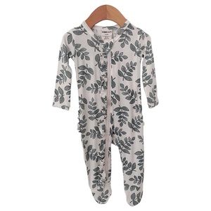 SpearmintLOVE Sage fern zipper ruffle!! NB